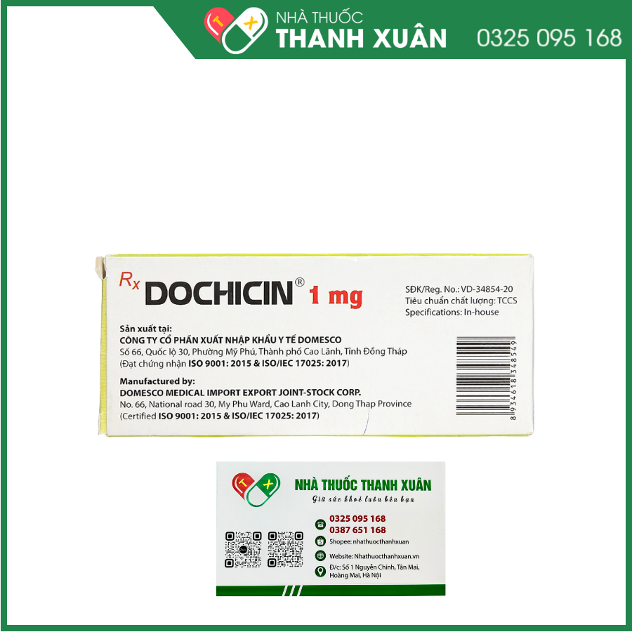 Dochicin 1mg phòng và trị gout